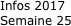 Infos 2017 Semaine 25