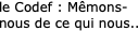 le Codef : Hopital désespérément